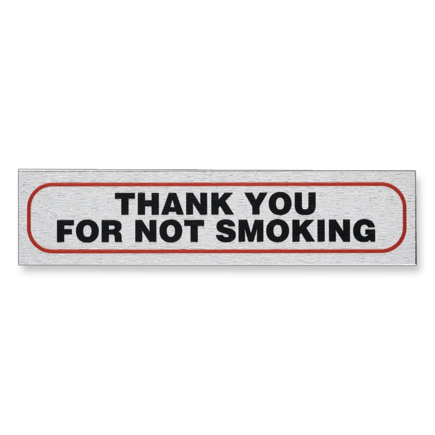 Self-Adhesive Information Sign "THANK YOU FOR NOT SMOKING"