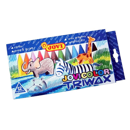 Jovi Triwax Triangular Wax Crayons Pack of 12 