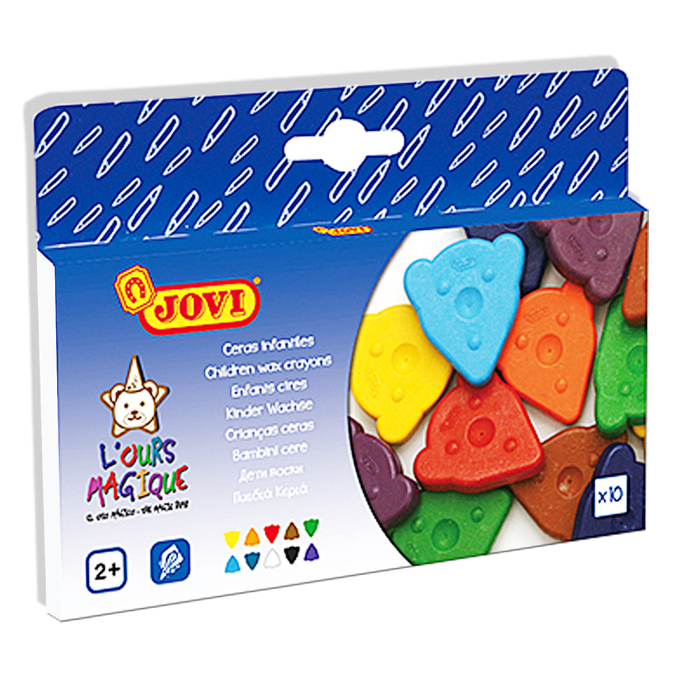 Jovi Wax Crayons Magic Bear Pack of 10 - School Depot NZ
