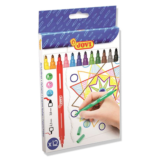 Jovi Felt Pens Washable [Dual Tip]