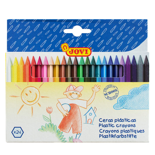 Jovi Plastic Crayons 24 Shades