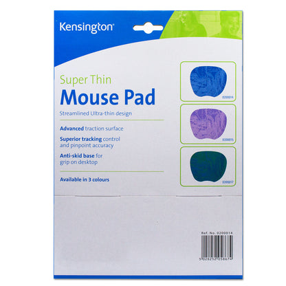 Kensington Mouse Pad Super Thin 21 x 18cm Blue