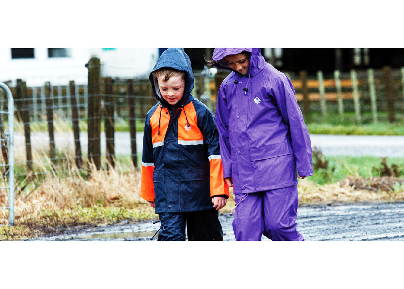 Red Kids Raincoat 100% Waterproof