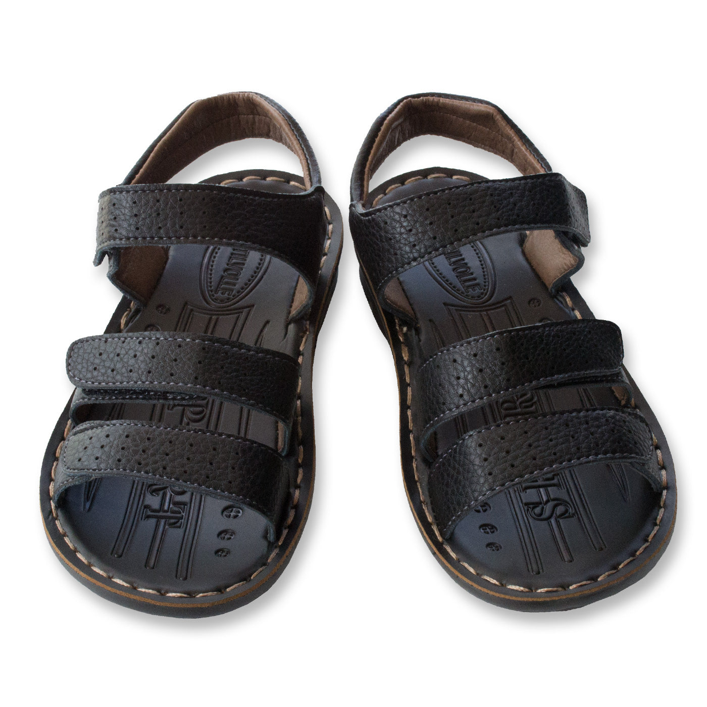 Junior Kids School Sandals Unisex Black Flight Size 31-36