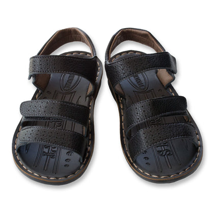 Junior Kids School Sandals Unisex Black Flight Size 31-36