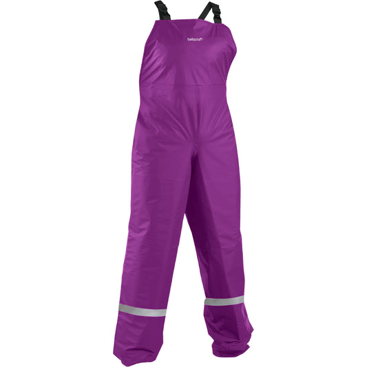 Tuffbak Kids 100% Waterproof Bib Overtrouser Purple Rainwear