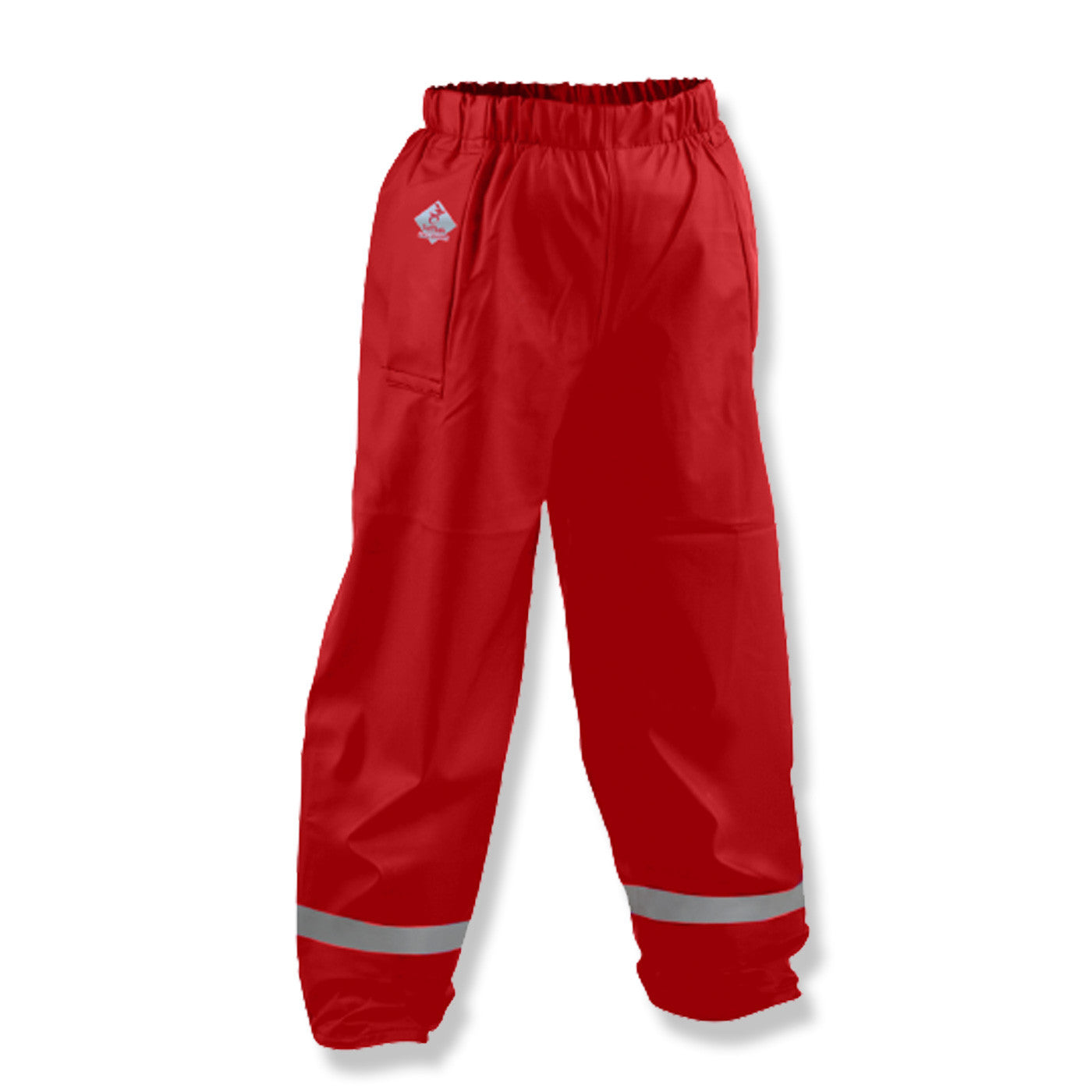 Tuffbak Flex Kids Waterproof Overtrouser - Red - School Depot NZ