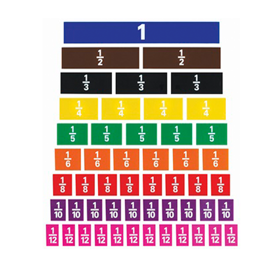 LCBF Rainbow Fraction Tiles 51 Pieces Assorted Ages 6+
