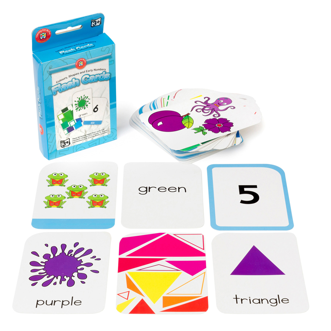 LCBF Write & Wipe Flashcards Colours, Shapes and Early Numbers Ages 3+