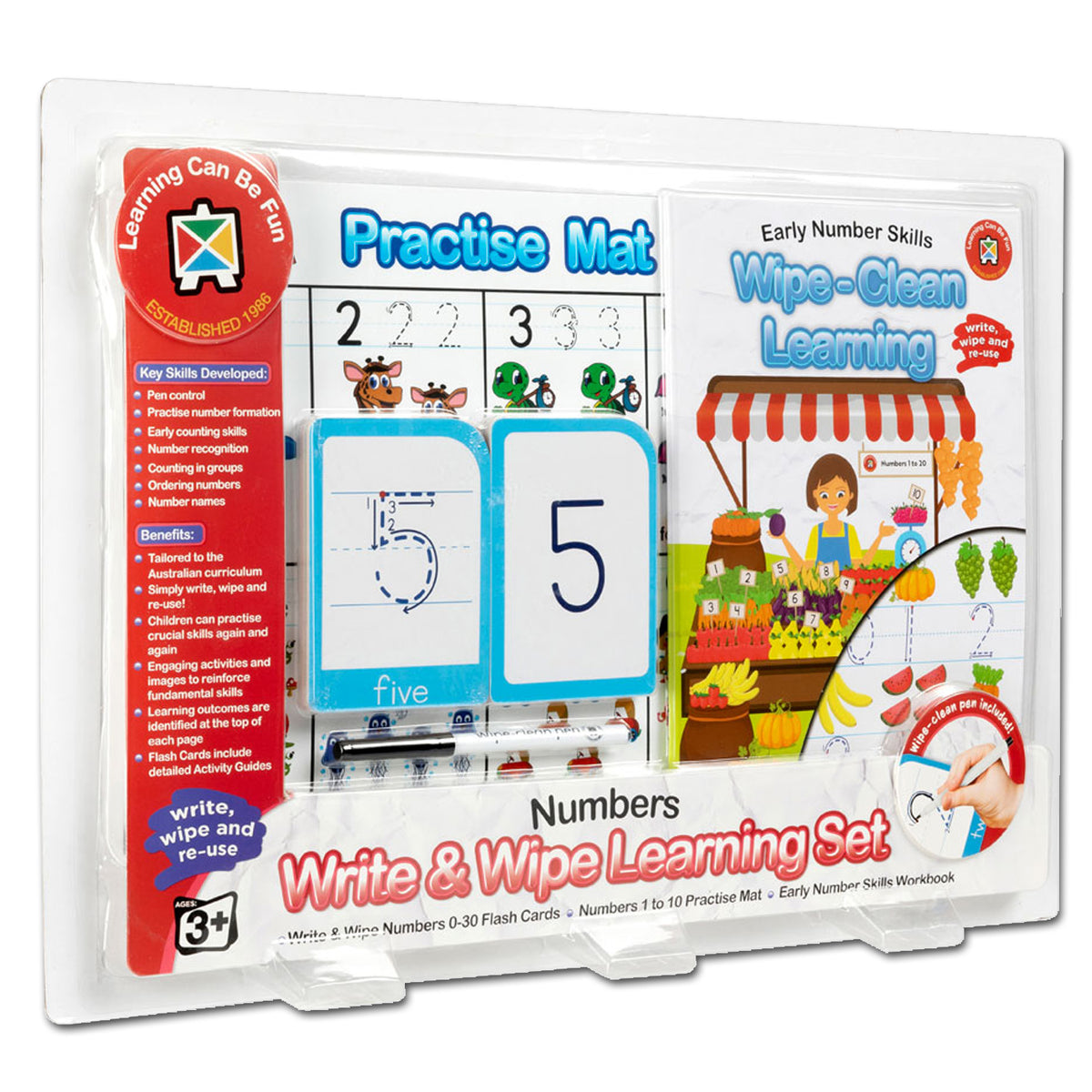 Early Numbers LCBF Write & Wipe Learning Set Early Numbers – School Depot NZ