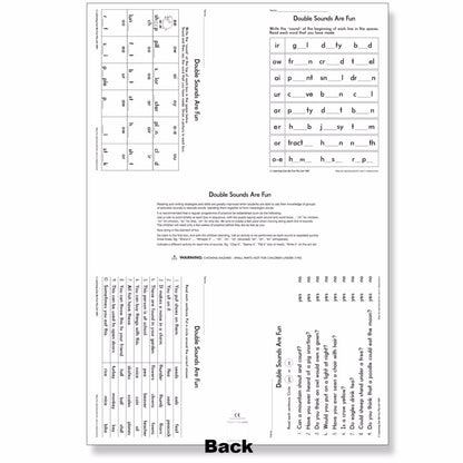 LCBF Wall Chart Double Sounds Are Fun Poster 50 x 74cm
