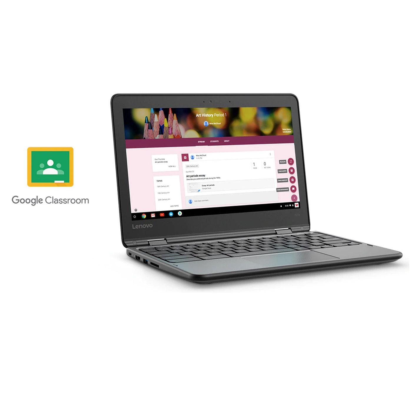Lenovo 300E G2 Flip 2in1 Chromebook 11.6" HD Touchscreen Intel Celeron N4000 4GB 32GB BYOD for School