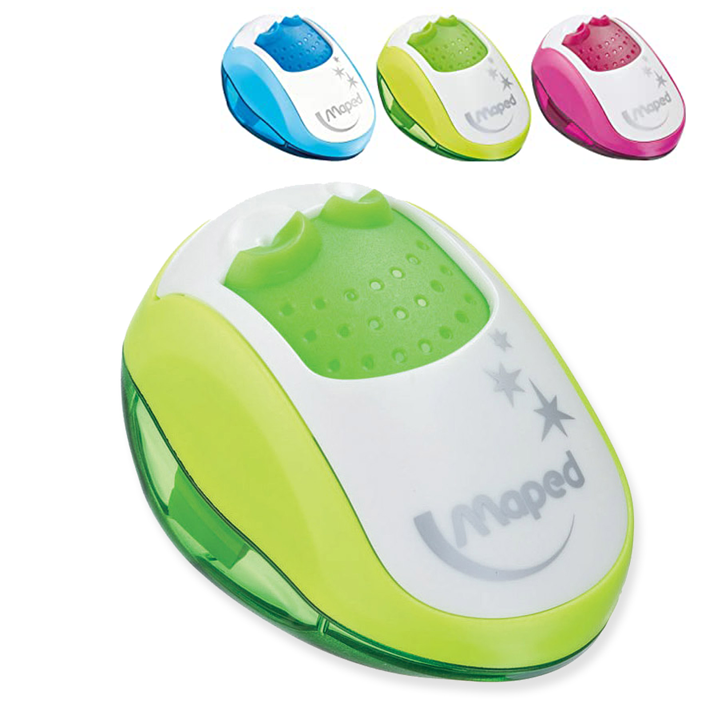 Maped CLEAN Pencil Sharpener Two Hole Assorted