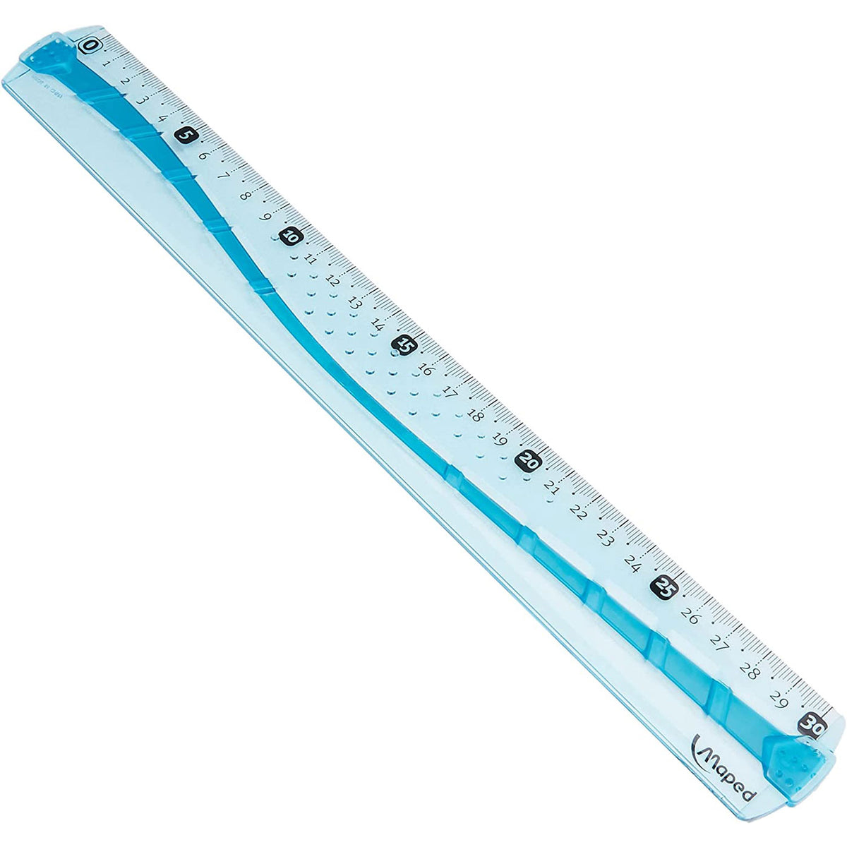 Flat Rectangle Ruler Maped Flex-Flat Ruler 30cm Blue – School Depot NZ