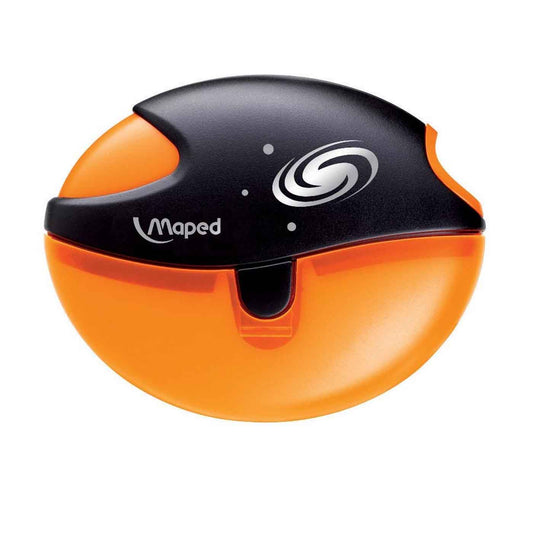 Maped Sharpener Galactic Single  Hole Orange