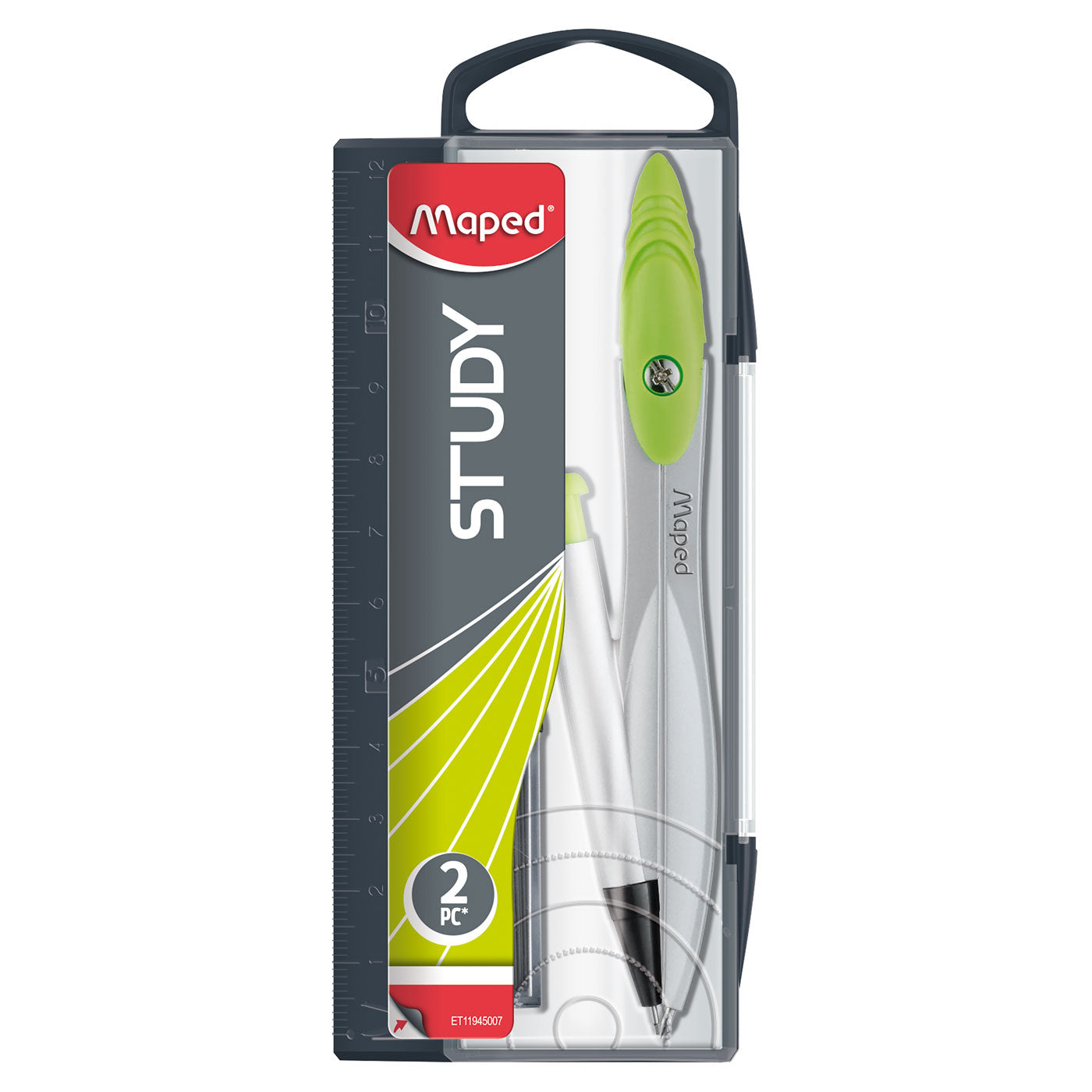 Maped Study Compass Maped Study Metal Compass with 0.5mm Mechanical Pencil | Durable Geome ...