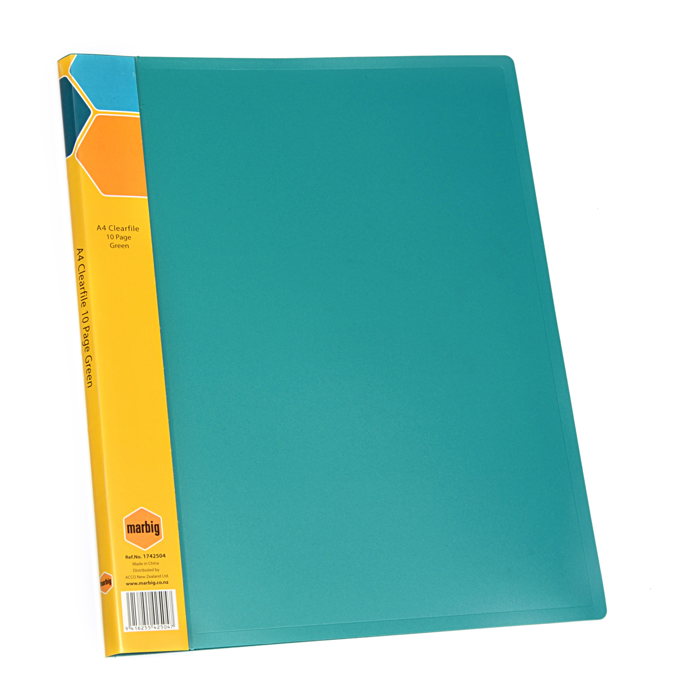 Marbig Display Book A4 10 Pocket Green