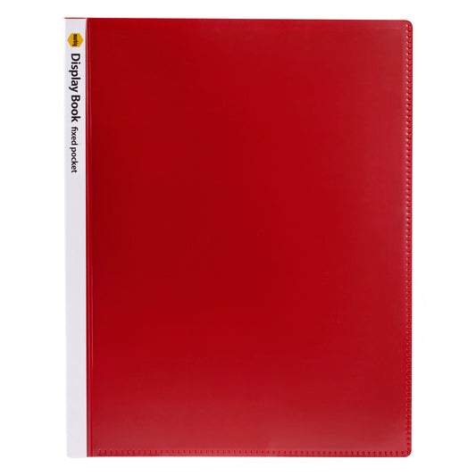 Marbig Display Book A4 with Insert Cover 40 Pocket Red