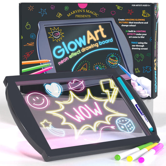 Marvin’s Magic Glow Art Light Up Board Marker with 4 Neon Markers