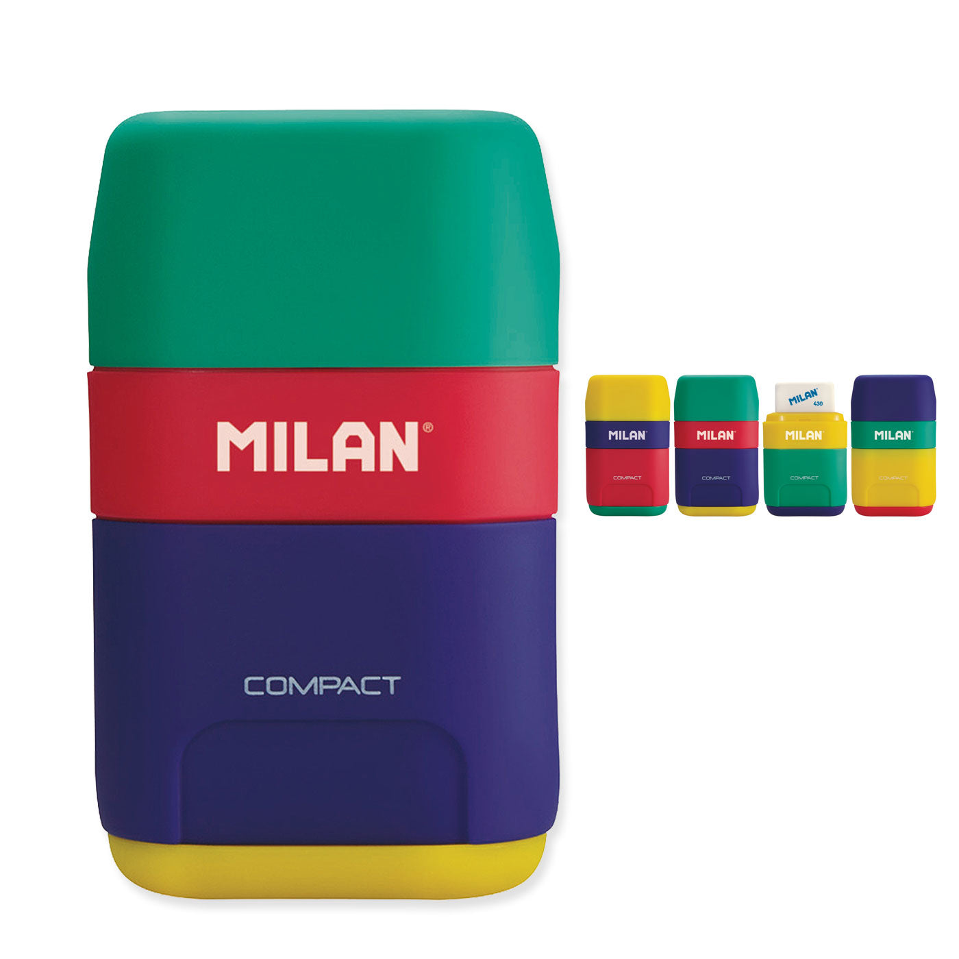 Milan Compact Mix Eraser and Sharpener Assorted