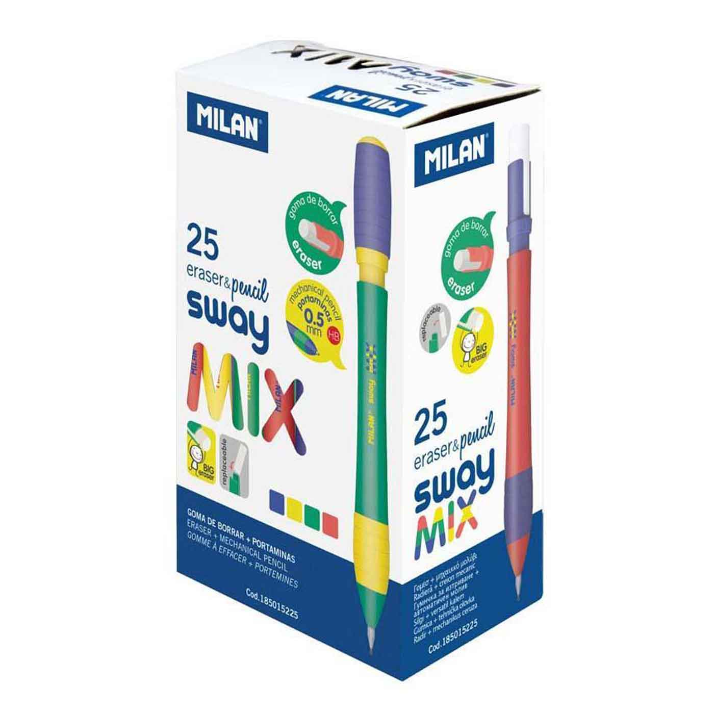 Milan Mechanical Pencil Sway Mix Range 0.5mm Box of 25