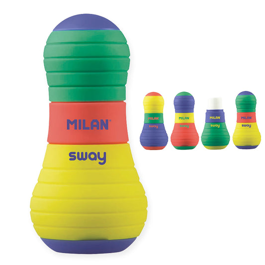 Milan Sway Mix Pencil Eraser and Sharpener Combo