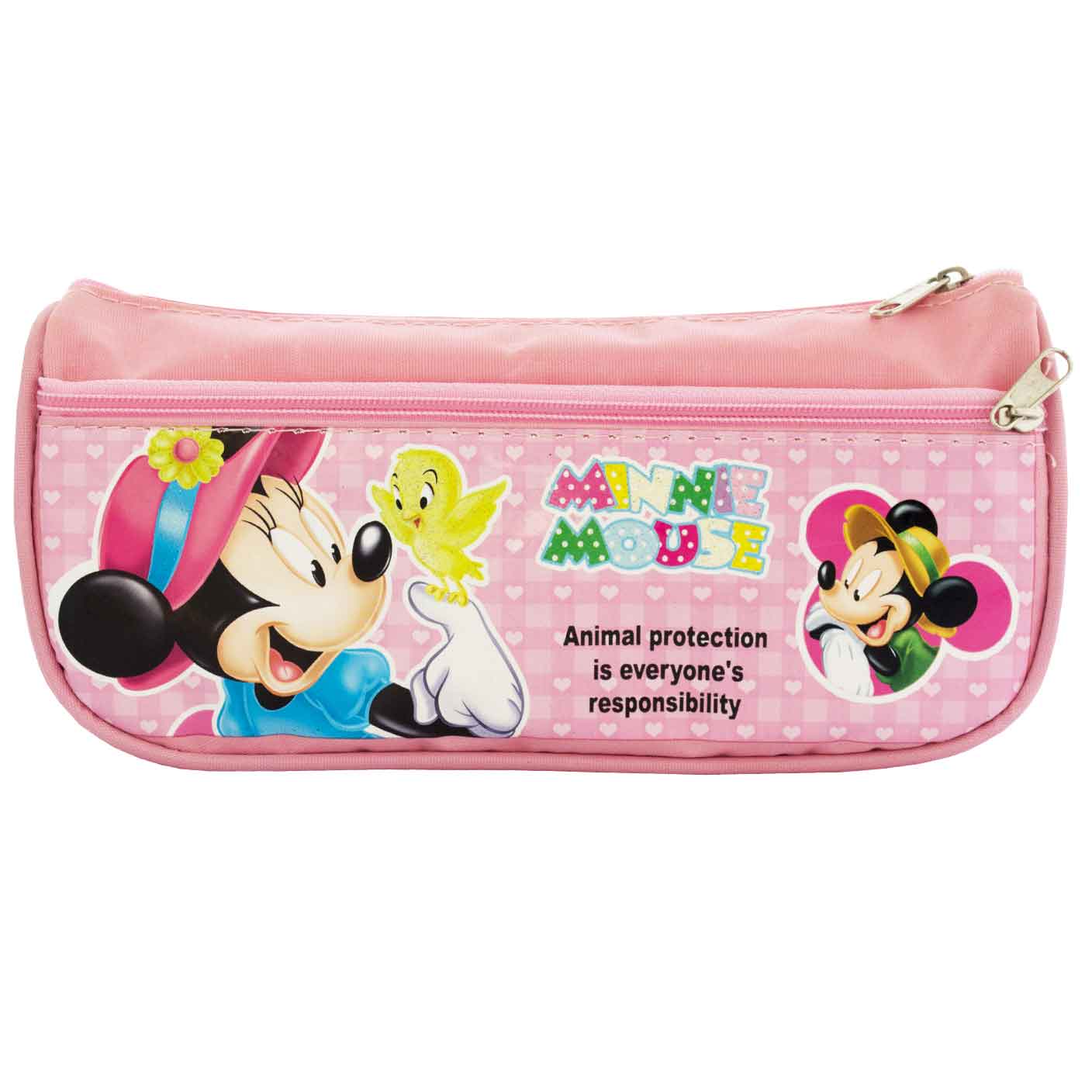 Minnie Mouse Double Zip Pencil Case