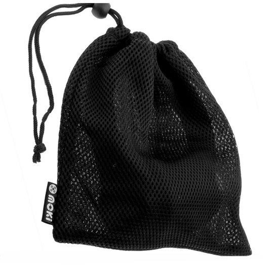 Moki Drawstring Mesh Bag 25 x 25cm Black