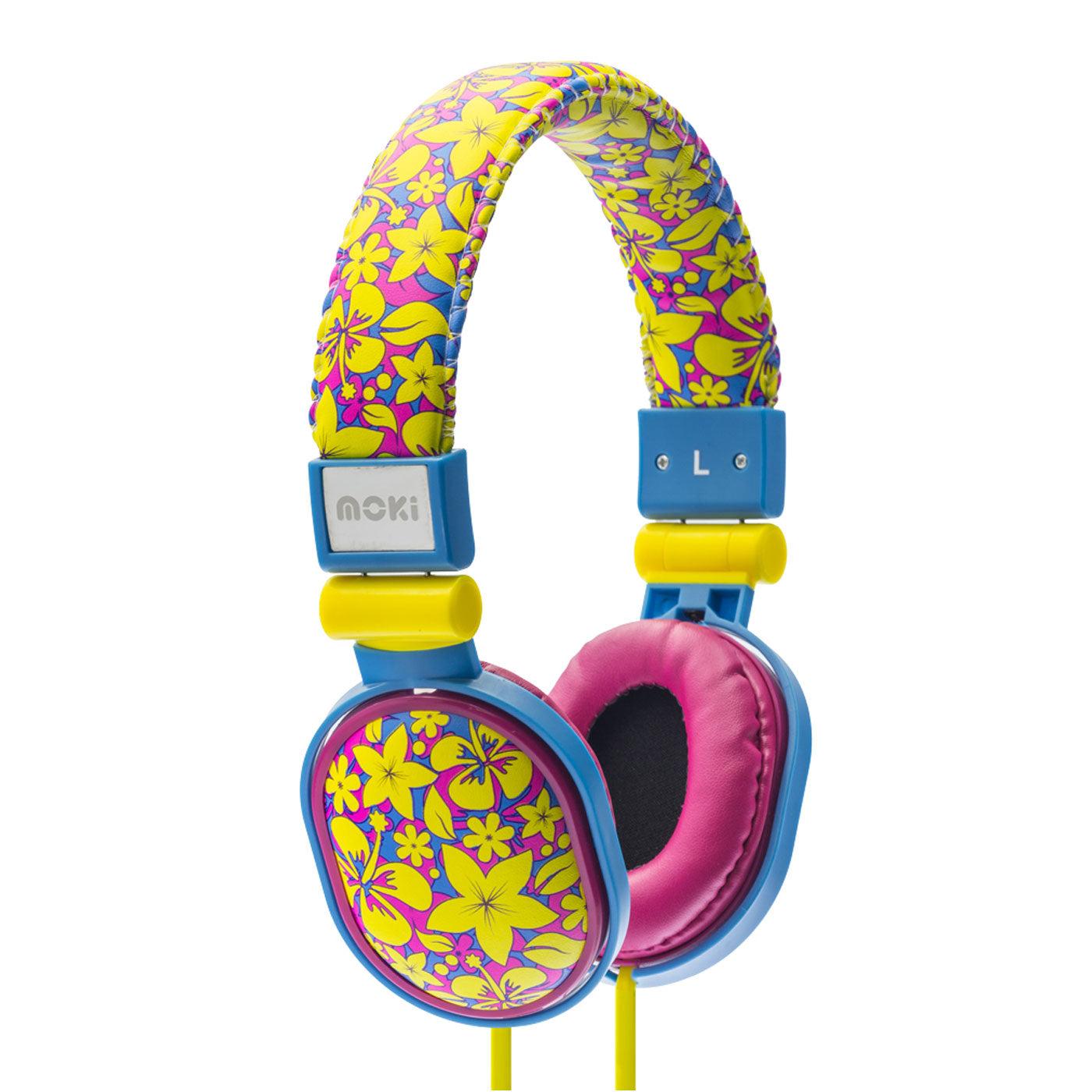 Moki Kids Headphones Poppers Aloha