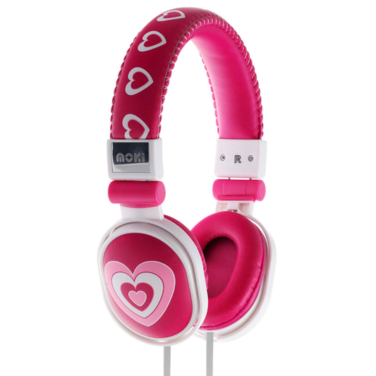 Moki Headphones for School Kids Popper Hearts 3