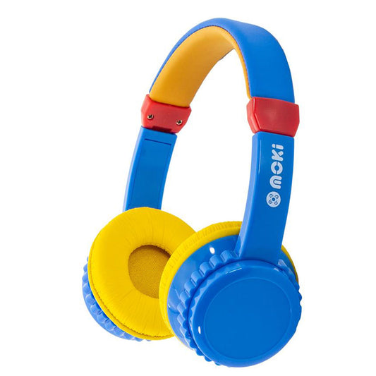 Moki Kids Bluetooth Headphones Volume Limited Blue/Yellow