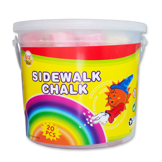 New World Sidewalk Chalk L:105mm x D: 24mm Bucket of 20