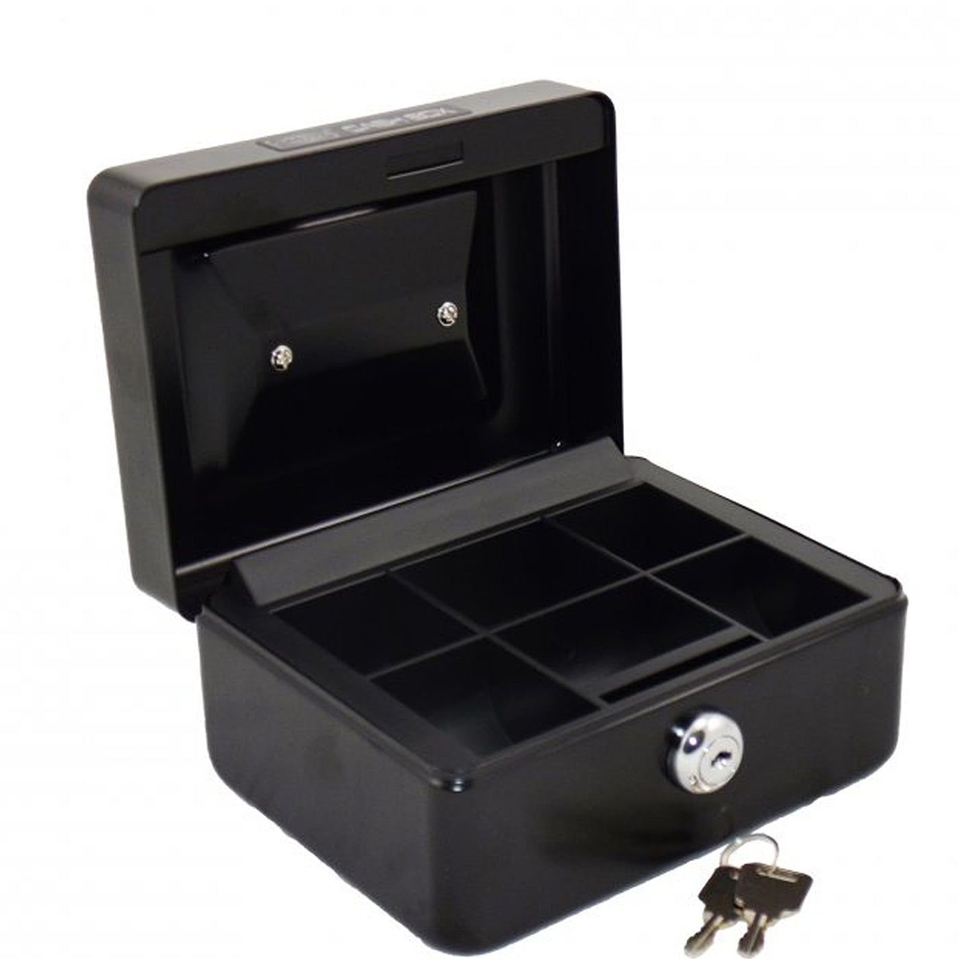 Office Mate Cash Box 2 Compartment 6 inch