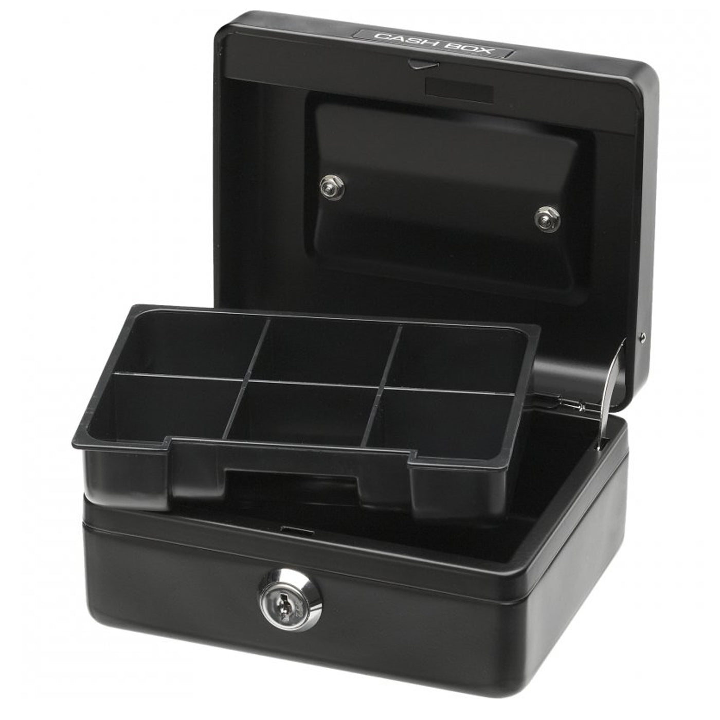 Office Mate Cash Box 6 inch Black - School Depot