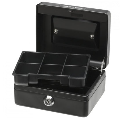 Office Mate Cash Box 6 inch Black - School Depot