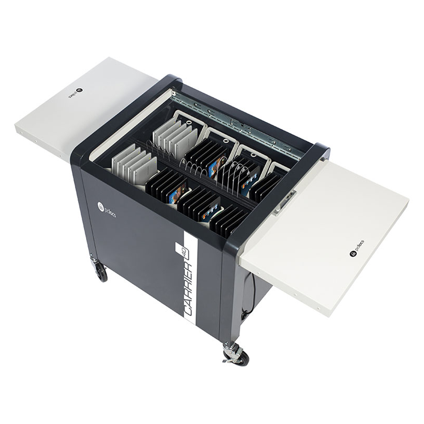 PC Locs 40 Bay Charging Trolley for Laptops