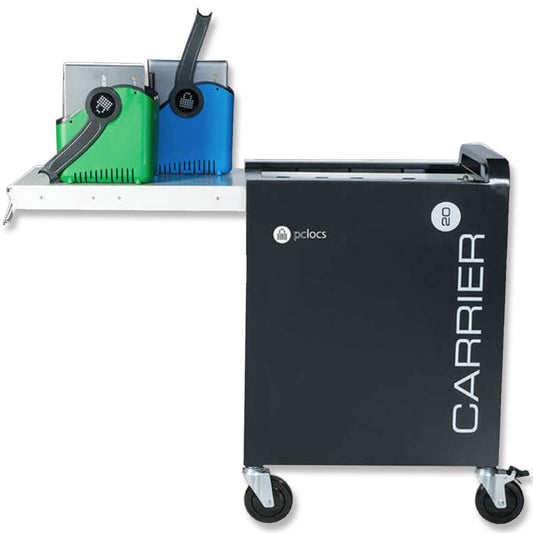 PC Locs 20 Bay Carrier Charging Trolley for Laptops
