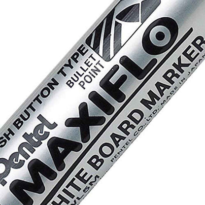 Pentel Whiteboard Marker Maxiflo Bullet Tip 2.1mm Black