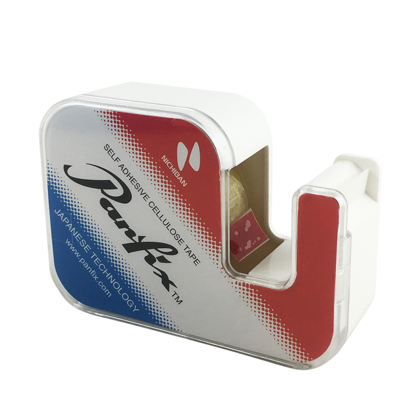 Panfix Cellulose Tape on Dispenser 19mmx22m White