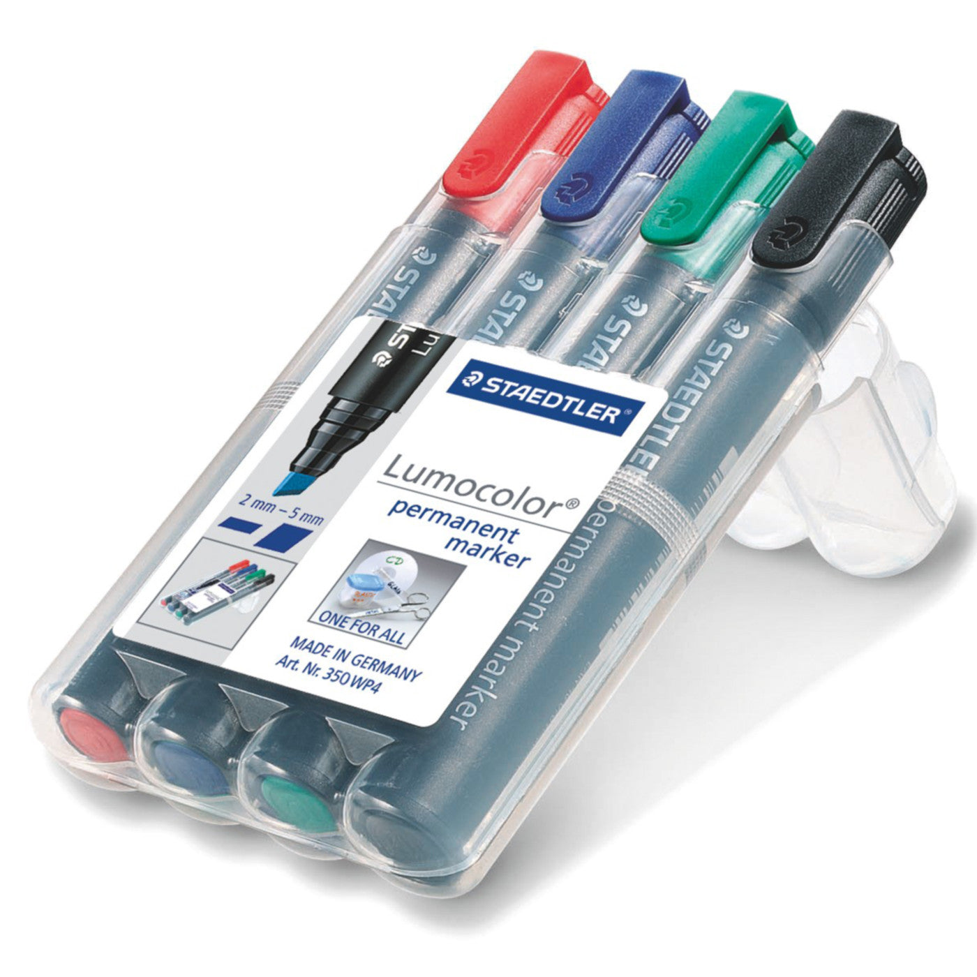 Staedtler Permanent Marker Chisel Tip, 2-5.00 MM - Pack 4 - School Depot NZ
 - 2