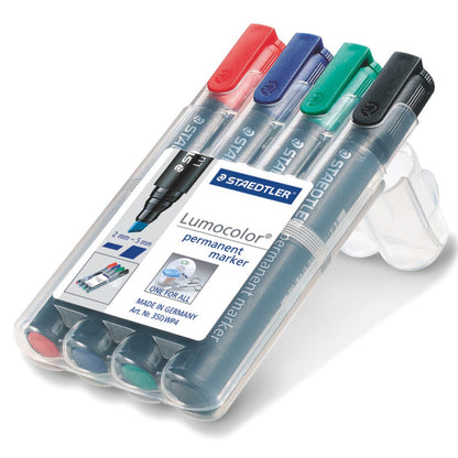 Staedtler Permanent Marker Chisel Tip, 2-5.00 MM - Pack 4 - School Depot NZ
 - 2