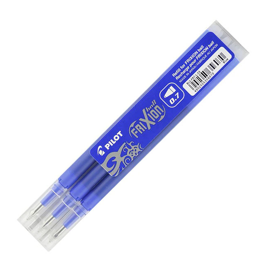 Pilot Frixion Erasable Refill Fine 0.7mm Blue 3Pk 