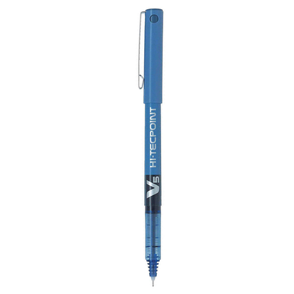Pilot Hi-Tecpoint Pen V5 Rollerball Extra Fine 0.5mm Blue