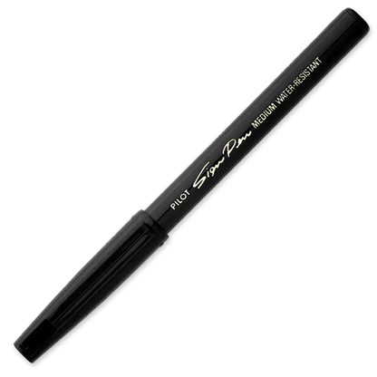 Pilot Sign Pen Fibre Tip Medium 0.6mm Black