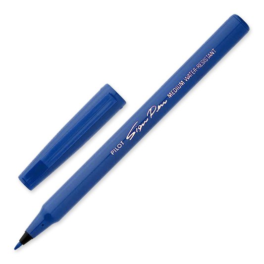 Pilot Sign Pen Fibre Tip Medium 0.6mm Blue - School Depot NZ 1