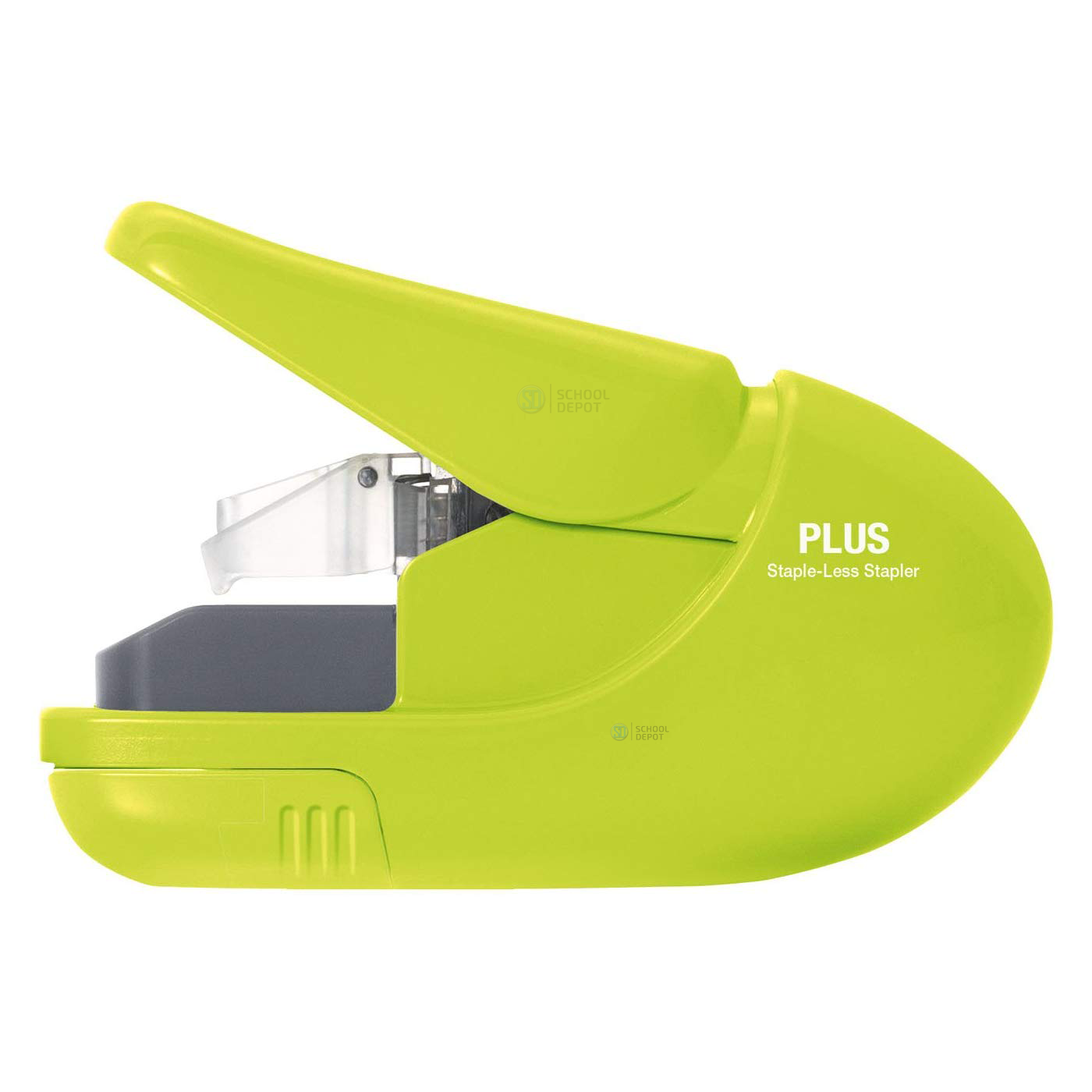 Plus Staple-Free Stapler Green – School Depot NZ