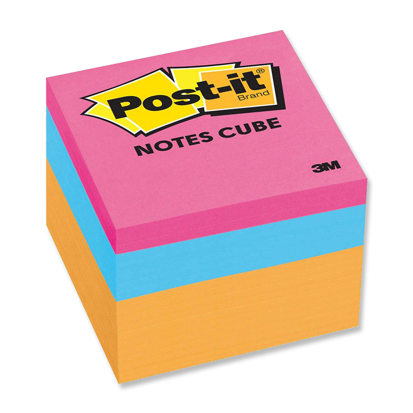 Post-it Sticky Notes Mini Cube Orange Wave 47.6 x 47.6 mm 400 Sheets