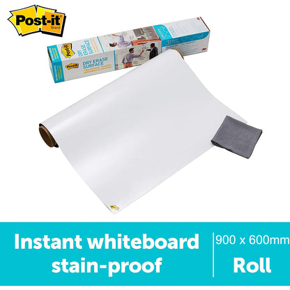 Post-it Whiteboard Dry Erase Self-Adhesive Surface 900 x 600mm