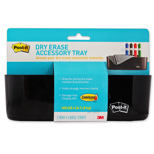 Post-it Whiteboard Accessory Tray 21cm x 7 cm Black