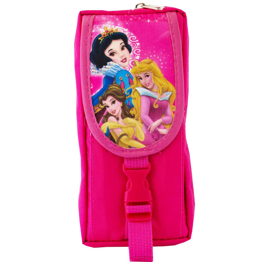 Princess Pencil Case 3 Pocket with Adjustable Strap